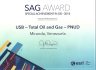 Certificado del Esri SAG Award 2018 otorgado a USB, Total Oil and Gas, y PNUD en Miranda, Venezuela.